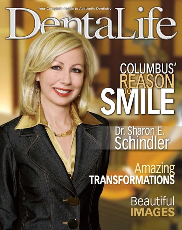 A magazine Dental Life cover with Dr Schindler 