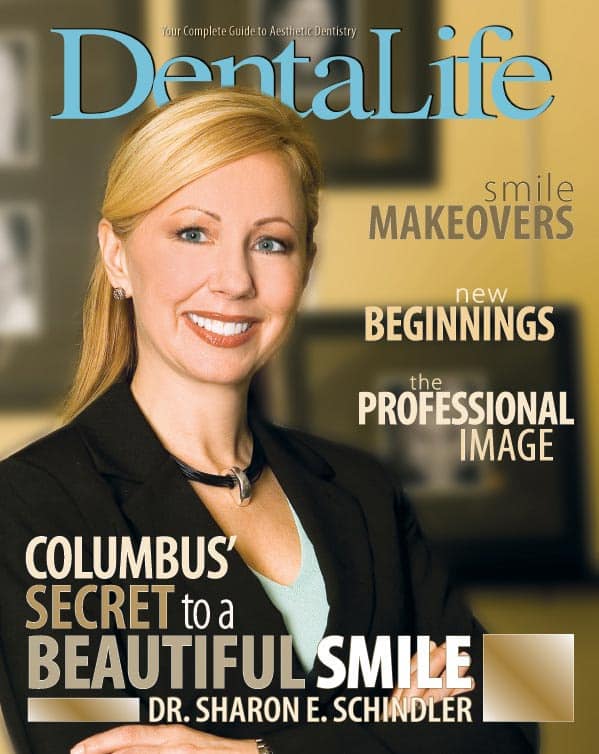 A magazine Dental Life cover with Dr Schindler 