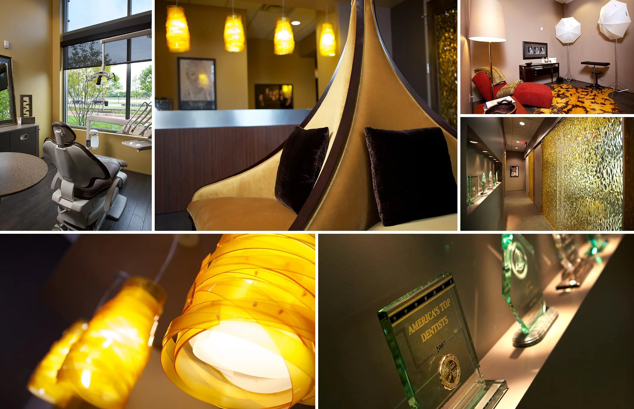 Collage with photos of our office