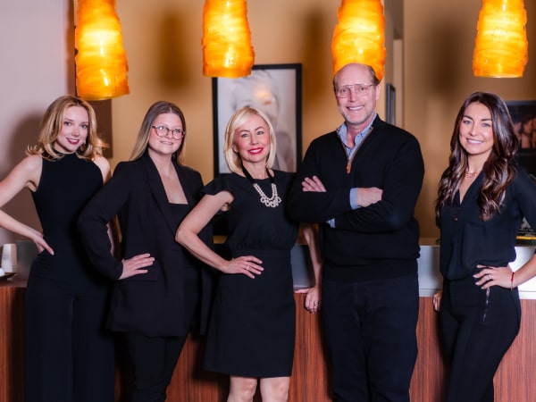 Photo of doctor Schindler with her amazing team