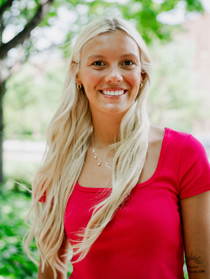 Photo of our beautiful smiling client